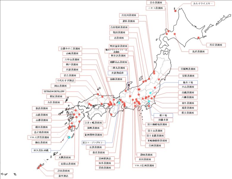 ウイスキーマップ
日本
